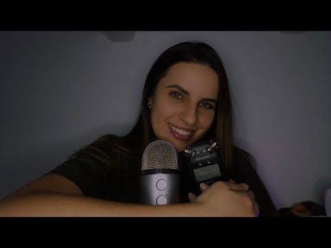 ASMR Comparando microfones: blue yeti e tascam 🤍