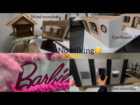 Tapping And Scratching On 10 Mini Houses Projects | ASMR Lots Of Materials Sounds😴🌙