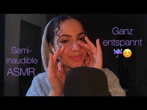 ASMR während es regnet / semi-inaudible whispers, mouthsounds (German/Deutsch)