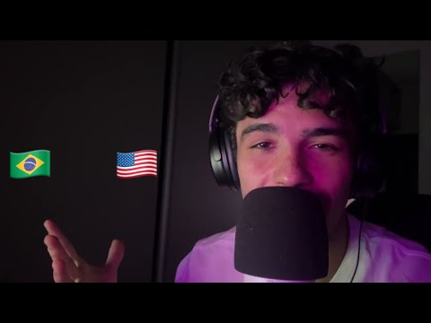ASMR in Portuguese and English 🇧🇷🇺🇸🇧🇷🇺🇸 (mouth sounds metal sounds and more)
