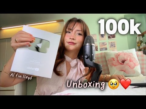 ASMR Toy llorando! UNBOXING de la PLACA de la 100k ❤️