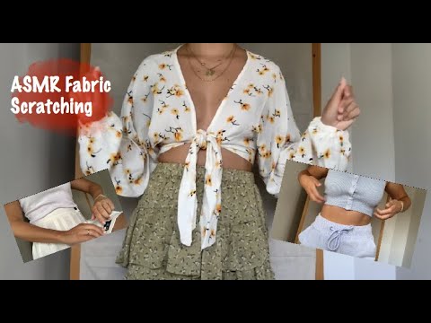 ASMR FABRIC SCRATCHING SOUNDS DIFFERENT MATERIALS