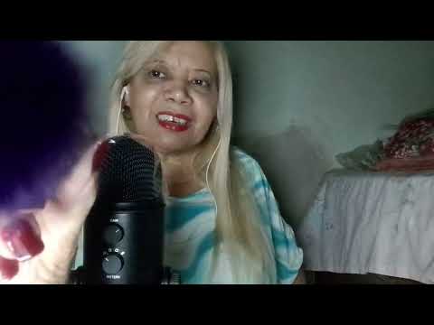 ASMR : Pincel na  tela e no mic. Para dormir e relaxar. 😴😴💤💤