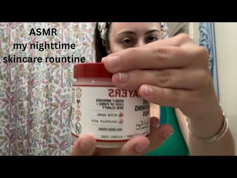 ASMR nightime skincare routine