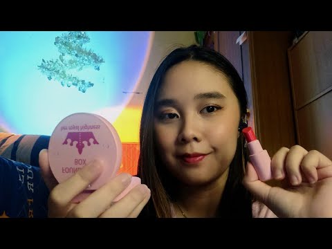 ASMR Doing your Makeup with Wooden Toy 💄 - No Talking 💗 Layered Sounds Real Makeup Application