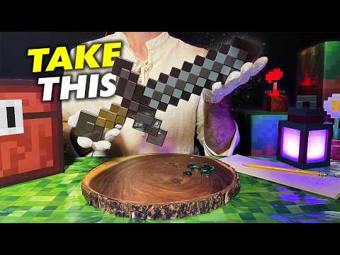 ASMR Minecraft Weaponsmith Gives You a Netherite Sword (Roleplay)