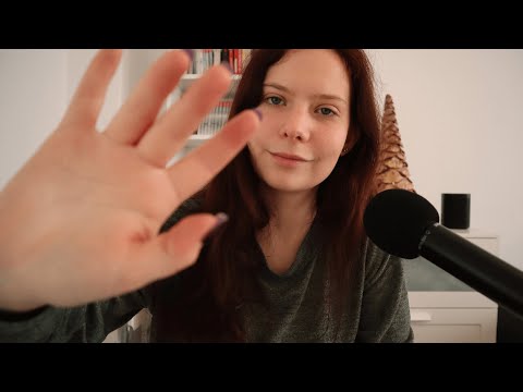 ASMR shushing you to sleep (whispering, shushing, slow handmovements)