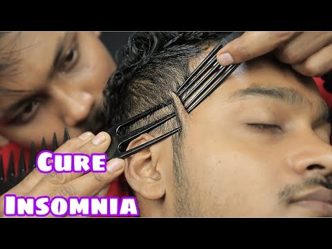Cure Insomnia By Head Scratching With Comb | ASMR Comb Massage For Deep Sleep | 3D Sound Comb ASMR