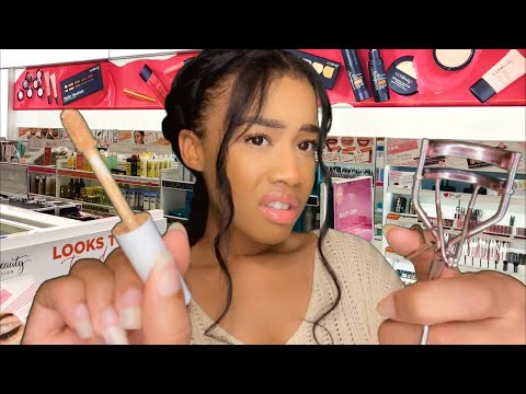 [ASMR] Fast & Aggressive Make-up Application at Ulta | Rude Make-up Role-play