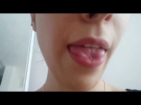 ASMR Chewing gum and licking lenses💆 (No talking)
