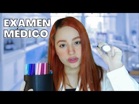 EXAMEN MÉDICO ALEATORIO (5 sentidos, nervios craneales) | ROLEPLAY MÉDICO | ASMR Español