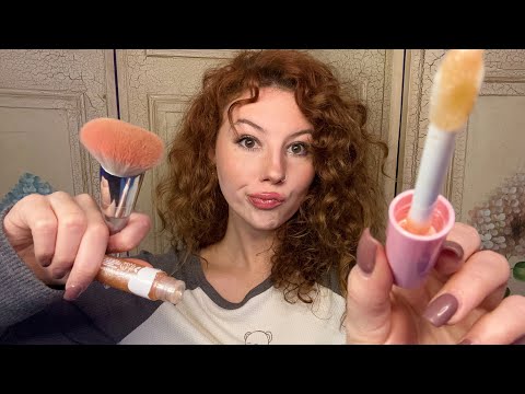 ASMR ONE MINUTE MAKEUP APPLICATION (fast)🤪⏰