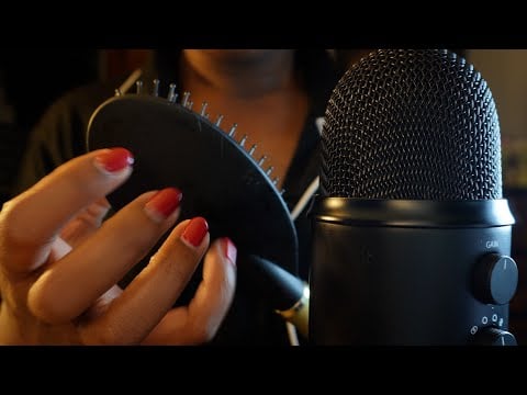 ASMR Sleepy Hair Brush Sounds