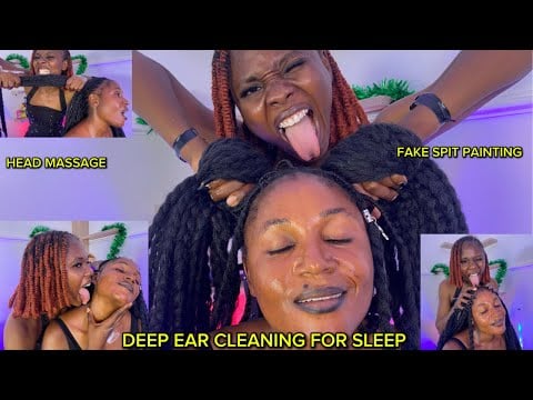 ASMR Grace John  made me fall asleep The Most Relaxing Sleep Inducing Ear Massage Ever, Head Massage