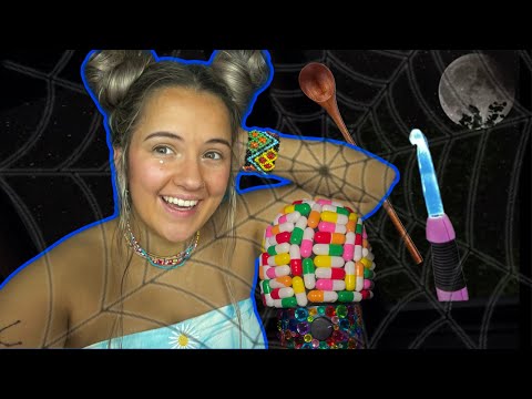 ASMR LIVE pt. 3 🦋💙☁️ — crackle webs, wooden spoon, mouth sounds, thumb lights, pill mic, whispers