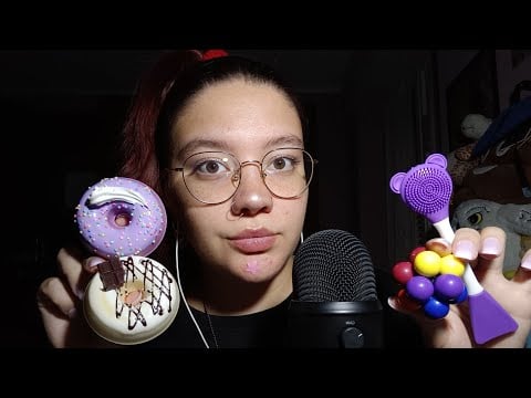 SHEIN HAUL - SHOW & TELL (Ciambelline, Scratching, Tapping, Brushing, Lipgloss)😴😍💜 | ASMR ITA
