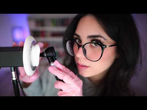 ASMR Realistic Ear Cleaning & Otoscope Exam