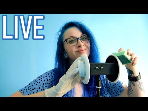ASMR LIVE | Scratching , Crinkles & Cleaning Your Ears | Latex Glove Sounds , Gummy Candy Eating 😍
