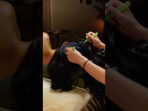 Before: 😩 After: 😌 #asmr #asmrmassage #asmrsleep #relax #relaxing