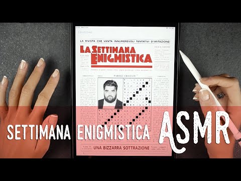 ASMR ita - 📝 SETTIMANA ENIGMISTICA di OTTOBRE (Whispering)