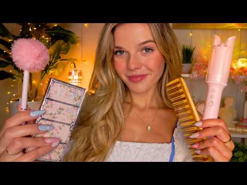 ASMR Pampering You Until You Fall Asleep 🦢🕯️ (gentle hairplay, skincare, makeup)