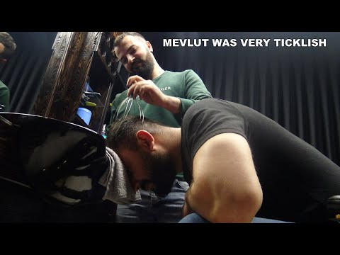MEVLUT GOT A LEG MASSAGE FOR THE FIRST TIME + CRACKS + Asmr head,face,arm,palm,neck,foot,leg massage