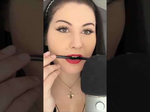 ASMR Pencil Noms & Wet Mouth Sounds