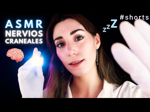 ASMR EXAMEN DE LOS NERVIOS CRANEALES 👩‍⚕️💤 Roleplay Médico en ESPAÑOL #shorts