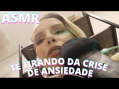 ASMR TE TIRANDO DA CRISE DE ANSIEDADE COM LOUVOR - Bruna Harmel ASMR