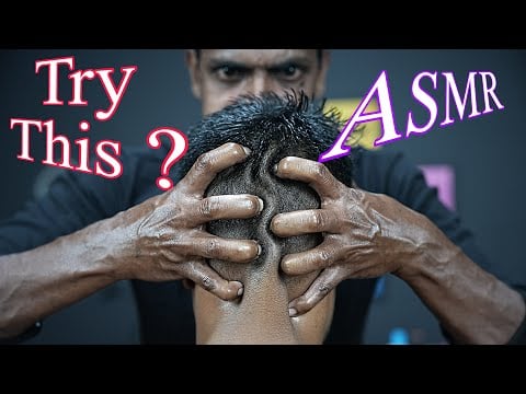 Wanna Try This Hard Massage ? Strong Wrist Barber Doing Deep Tissue Head Massage ASMR | Neck Crack