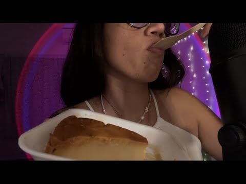 ASMR comiendo flan y platicando ya sabes