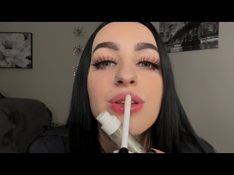 [ASMR] Lip Gloss Application | Tapping & Lip Smacking | Amorevolous Aesthetics