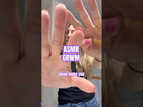 GRWM While I remind you of our hope 💜 #asmr #grwm #christianasmr
