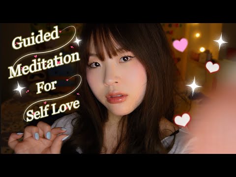 ASMR Guided Meditation For Self Love💖 ft. Layered Sounds, Kisses, Soft Whisper & Visual Triggers
