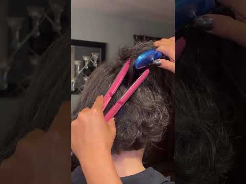 Relaxing Hair Brushing & Straightening on Allister | Live ASMR