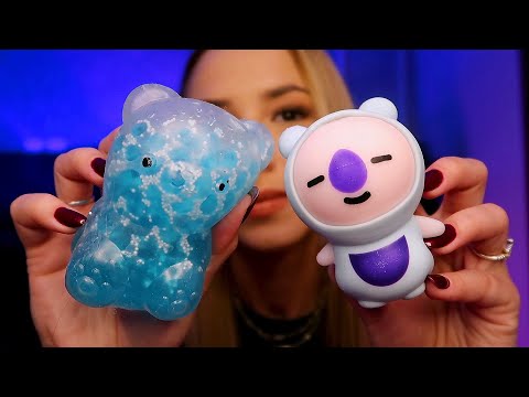 ASMR - COMPREI VÁRIAS SQUISH FOFAS E SATISFATÓRIAS (pelúcias de esmagar)