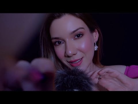 ASMR Com O MELHOR CAFUNÉ Da SUA VIDA 💆‍♂️ WHISPERING / Mouth Sounds MUITO DELICADOS + Pincel Na TELA