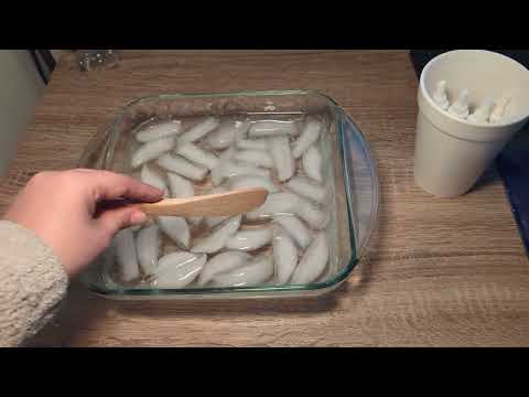 Lo-Fi Relaxing Ice Water ASMR Mixing Sounds | Whispers for Sleep