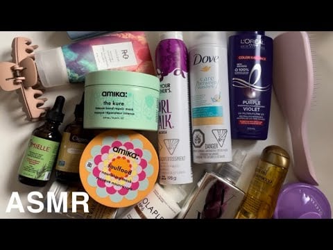 ASMR Fast Tapping on Hair Products (& rambles!)
