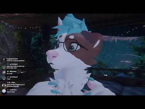 Blue dog touches your ears