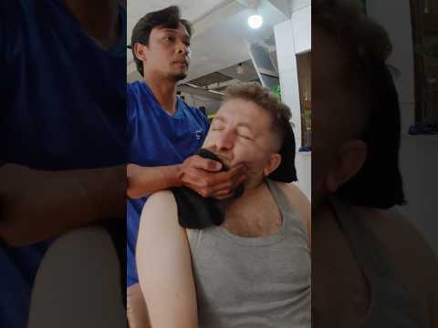 $1 An Impressive Indonesian Local Barber Massage #massage #indonesianbarbermassage #asmr #$1massage