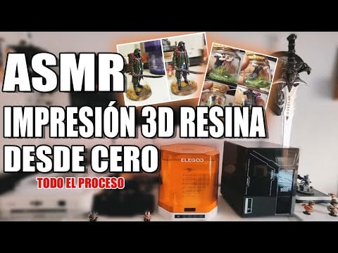 ASMR | Impresión 3D en RESINA desde CERO [Diseño, Soportes, Impresión, Lavado, Curado y Pintado)