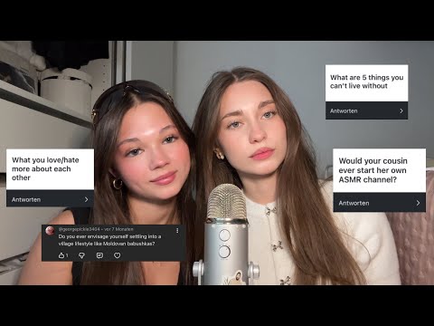 ASMR Q&A with my cousin 🌸