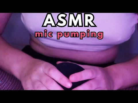 ✨ASMR | Mic pumping close up | mic brushing & scratching | Mesh fishnet stockings