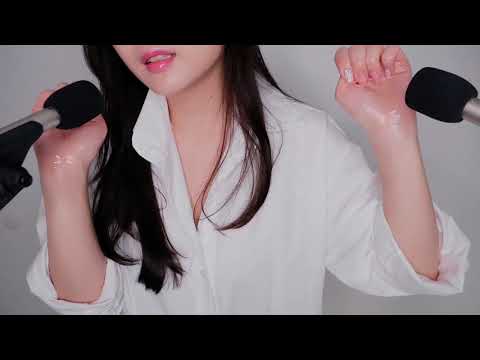 asmr [ENG SUB]  hand massage & Whispering