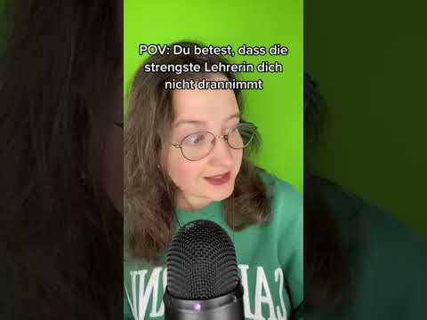 POV: Du betest, dass die strengste Lehrerin dich nicht drannimmt #shorts #asmrshorts #asmr