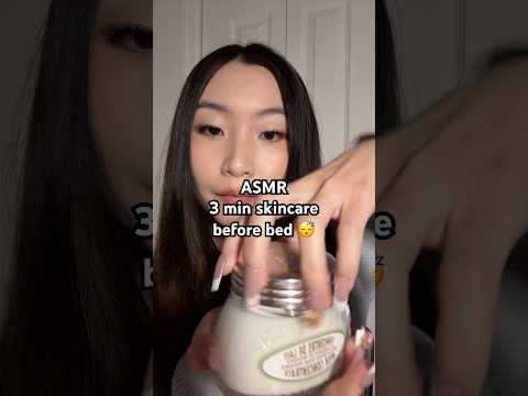 ASMR 3 min skincare for you before bed ✨😴 #asmr #relax #asmrsounds #asmrskincare #asmrsleep