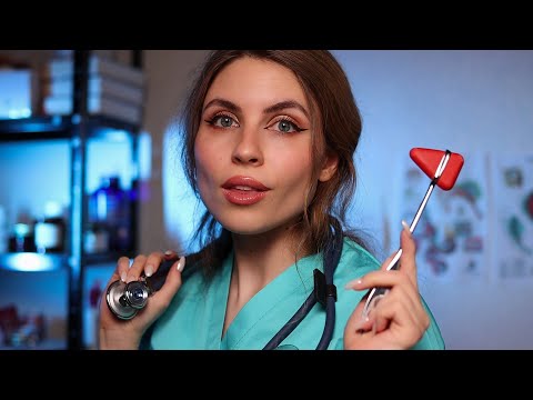 ASMR Detailed Medically Accurate CRANIAL NERVE EXAM (Eye Exam,Hearing Test,Smell,Taste,Reflexes)