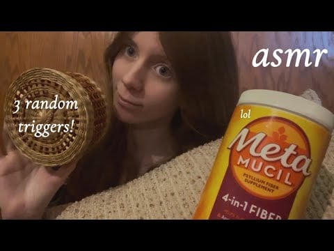 asmr with 3 random triggers! 🧺 lofi
