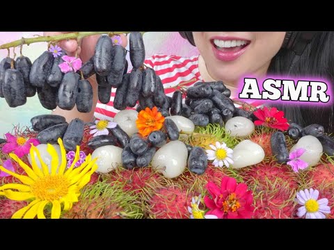 ASMR RAMBUTAN vs MOON GRAPES WITCH FINGERS (JUICY CRUNCH EATING SOUNDS) NO TALKING | SAS-ASMR